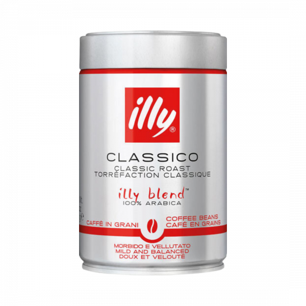 illy Classico Classic Roast, 100 % Arabica, Ganze Bohne, 250 Gramm Dose